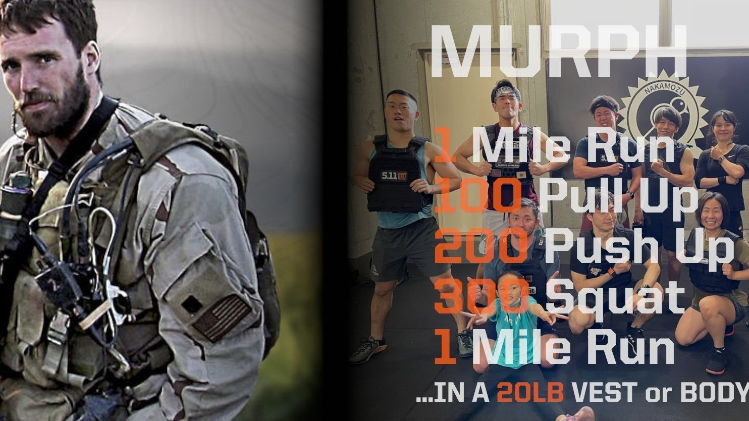 The Murph Challenge 2021 in CrossFit Nakamozu