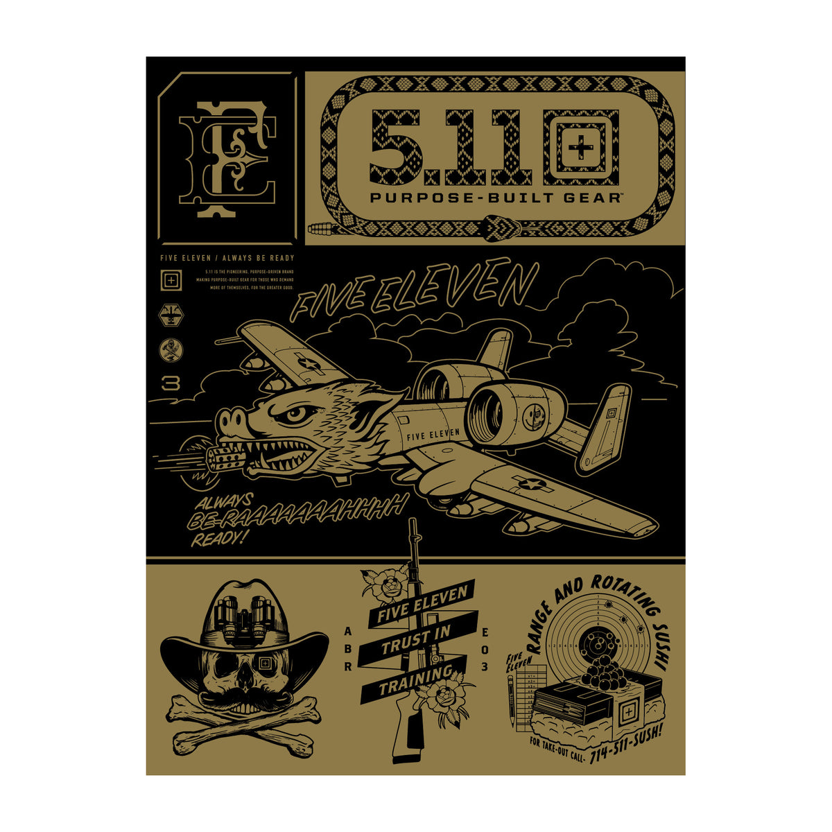 92561AFP WARTHOG POSTER – 5.11 Tactical Japan