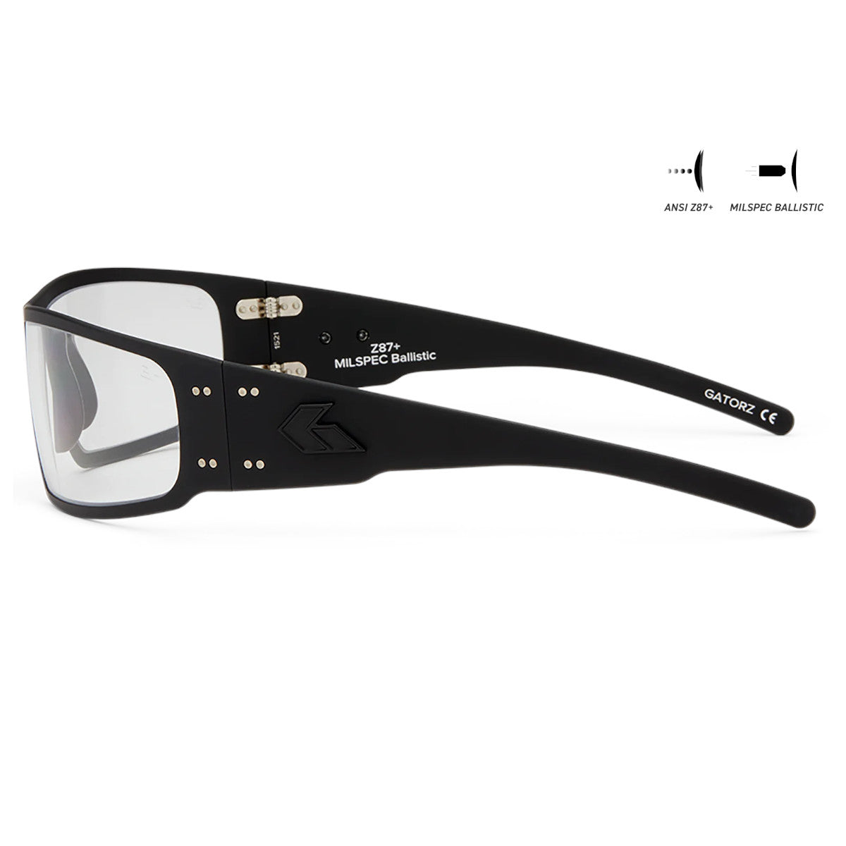 MILSPEC BALLISTIC MAGNUM ASIANFIT クリアUV GATORZ ANSI Z87.1+ MILSPEC BALLISTIC MAGNUM ASIAN-FIT