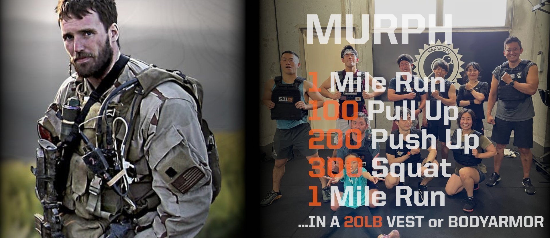 The Murph Challenge 2021 in CrossFit Nakamozu