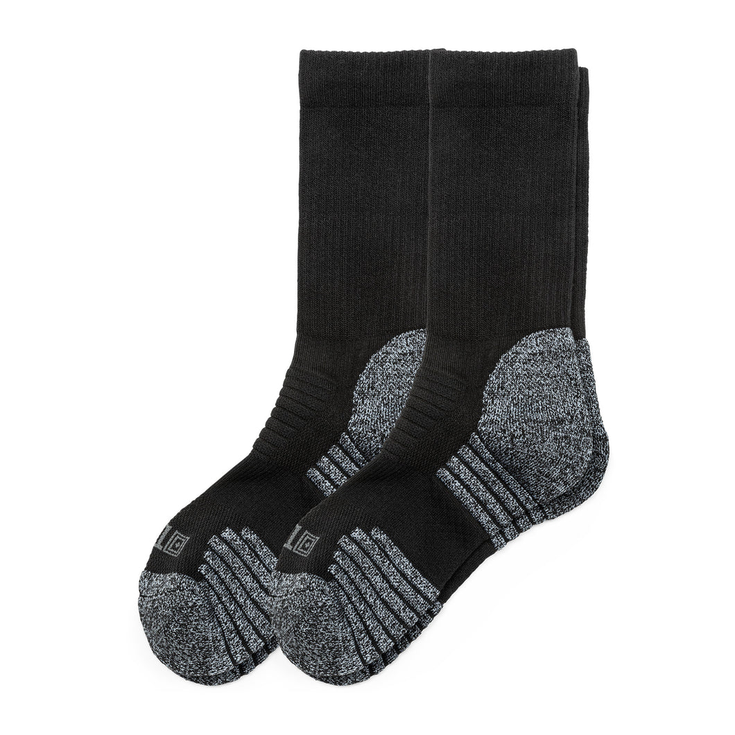 10046 DUTY READY ULTRA CREW SOCKS (2-PACK) - Black (019)