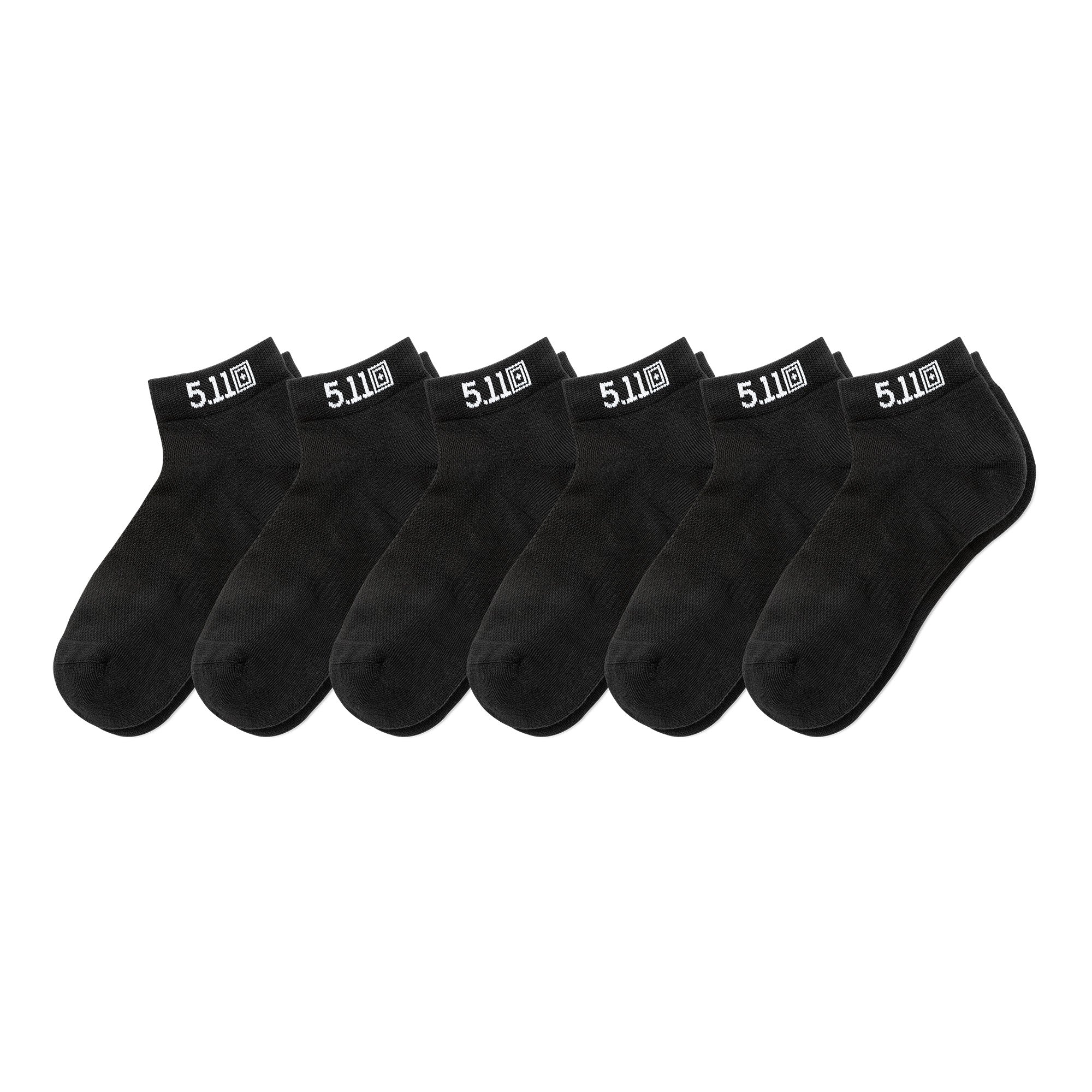 10047 PT-R BASIC ANKLE SOCKS (6-PACK) - Black (019)