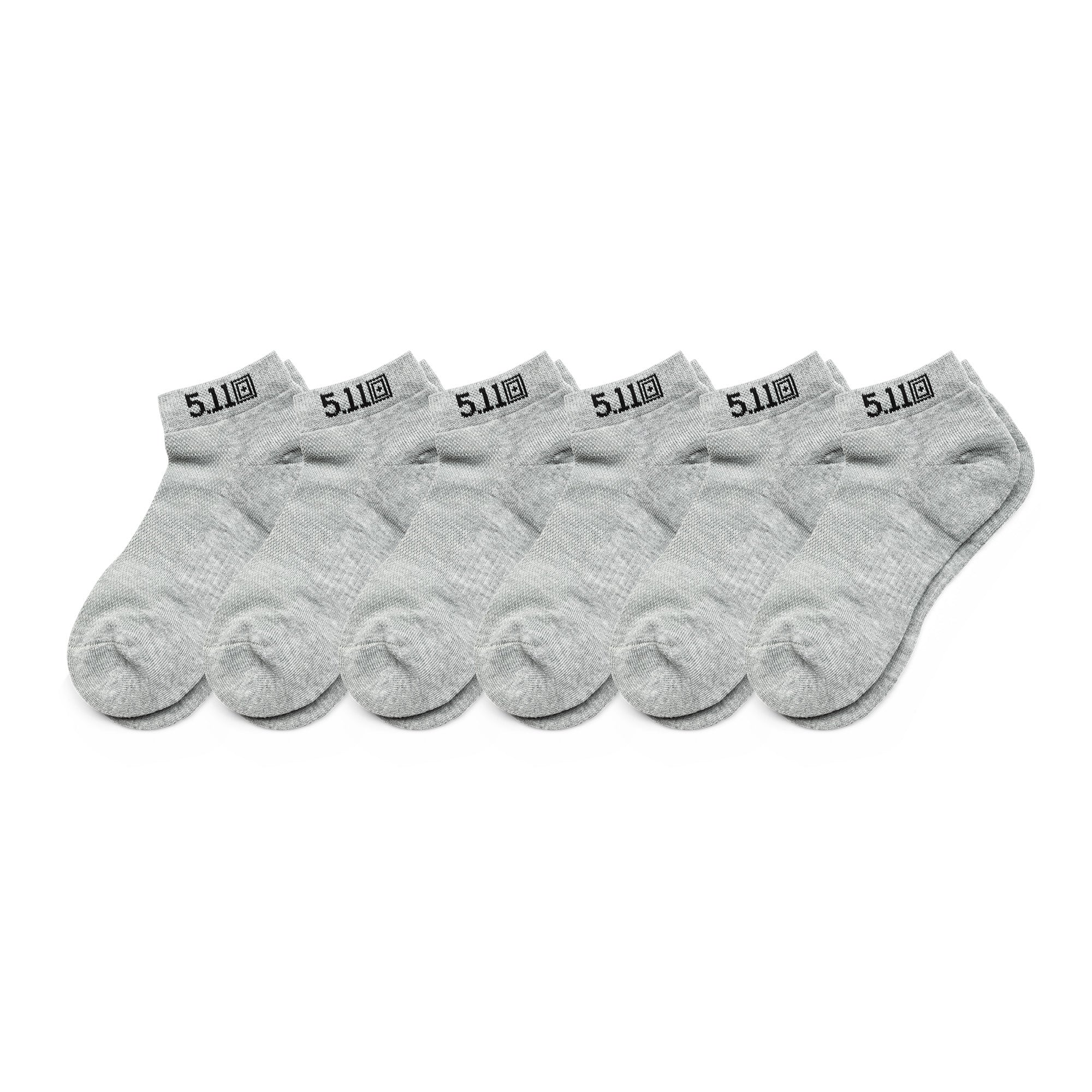 10047 PT-R BASIC ANKLE SOCKS (6-PACK) - Heather Grey (016)