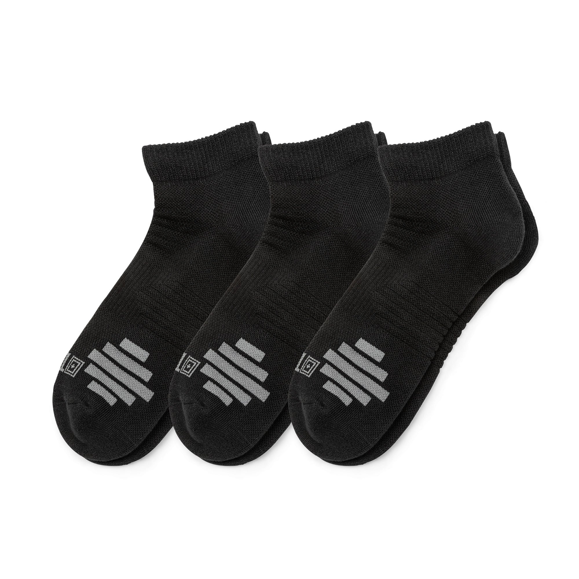 10048 PT-R PLUS ANKLE SOCK (3-PACK) - Black (019)