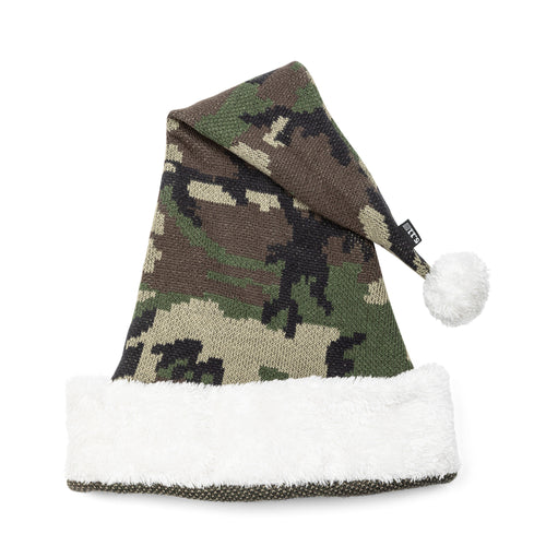 CAMO SANTA HAT