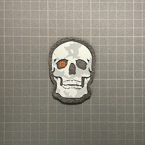 PAINTED SKULL PATCH