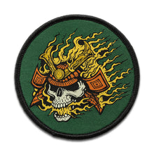 FLAMING SKULL PATCH