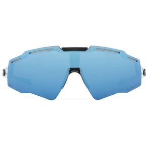 BLASTSHIELD B2 - FROST W/ BLACK LOGO, BLUE MIRROR POLARIZED ANTI-FOG