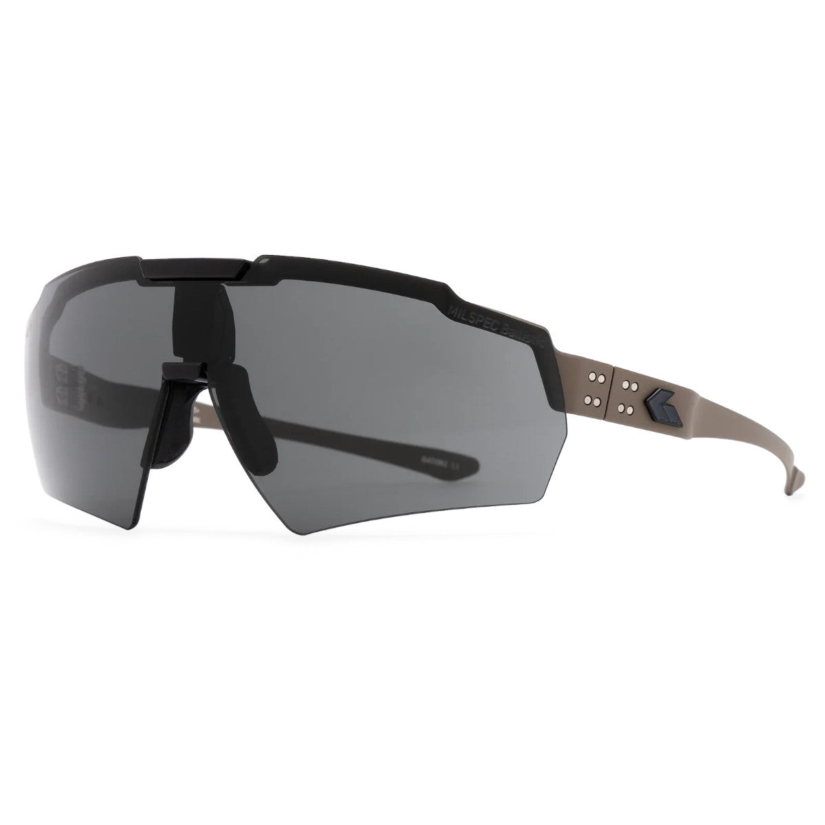BLASTSHIELD - CERAKOTE TAN / SMOKE UV ANSIz87.1+/MILSPEC Ballistic