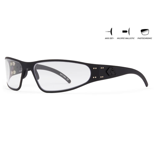 WRAPTOR - BLACKOUT / INFERNO PHOTOCHROMIC ANSIz87.1+/MILSPEC Ballistic ANTI-FOG