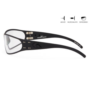 WRAPTOR - BLACKOUT / INFERNO PHOTOCHROMIC ANSIz87.1+/MILSPEC Ballistic ANTI-FOG