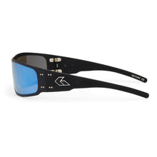 MAGNUM ASIAN FIT - BLACK/ SILVER LOGO / BLUE MIRROR POLARIZED