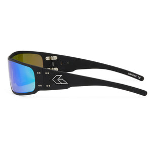 MAGNUM ASIAN FIT - BLACK/ SILVER LOGO / GREEN MIRROR POLARIZED