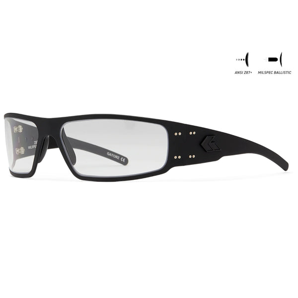 MILSPEC BALLISTIC MAGNUM ASIANFIT クリアUV MAGNUM ASIAN FIT - CERAKOTE BLACKOUT/ CLEAR UV ANSIz87.1+/