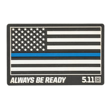 THIN BLUE LINE RUBR PATCH