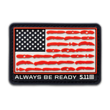 USA KNIFE FLAG PATCH